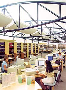 IT Resources in Library Photo