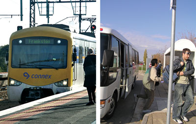 Trains and buses
