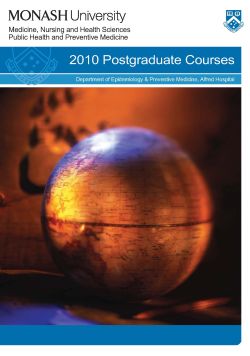 2010 Course Guide Cover Photo showing a globe of the earth
