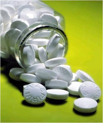 bottle of aspirin