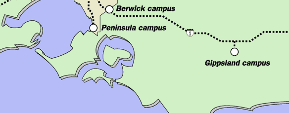 Victorian campus map