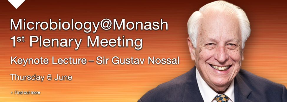 Microbiology@Monash 1st Plenary Meeting. Find out more, http://www.med.monash.edu/events/docs/m-at-m-flyer-and-program.pdf