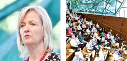 Jan Owen and audience