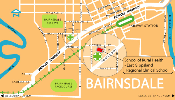 Locality Map - Bairnsdale