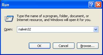 Run nalwin32 command